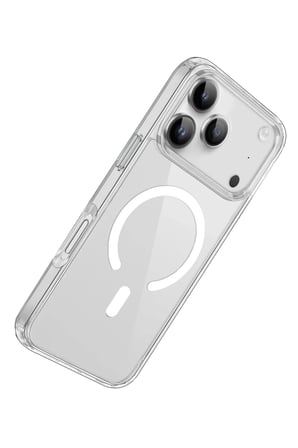 SALMORE iPhone 17 Pro Max Uyumlu Kılıf Pc Real Magsafe Kapak - Şeffaf BTY