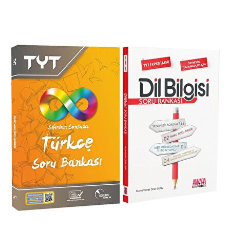 Doktrin TYT Türkçe Sıfırdan Sonsuza ve AKM Dil Bilgisi Soru Bankası Seti 2 Kitap