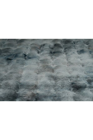 Bubble Tavşan Tüyü, Kaymaz Süet Taban, Süper Soft, Ultra Lüks, Yıkanabilir Halı