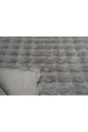 Bubble Tavşan Tüyü, Kaymaz Süet Taban, Süper Soft, Ultra Lüks, Yıkanabilir Halı