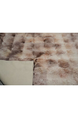 Bubble Tavşan Tüyü, Kaymaz Süet Taban, Süper Soft, Ultra Lüks, Yıkanabilir Halı