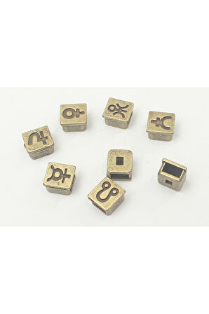 3X6 MM BURÇLAR- GEZEGENLER- MİTOLOJİK DESENLİ KARE BİLEKLİK KÖPRÜ APARATI (100 GRAM)