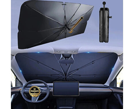 Hyundai İ20 2008-2009-2010-2011-2012-2013-2014 Bükülebilir Saplı Katlanabilir Oto Güneşlik Şemsiye  UV Koruma & Isı Yalıtımı