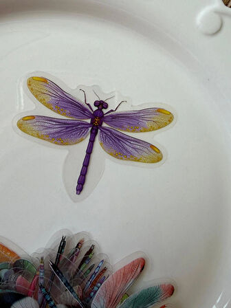 30 Canlı Renkli Yusufçuk Sticker, Yeniden Kullanılabilir ve Kendinden Yapışkanlı