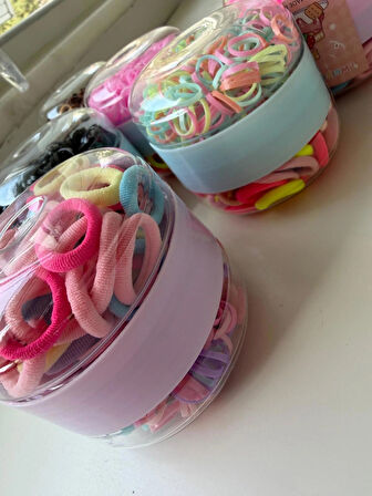 Kutulu Minik Renkli Lastik Toka Hediye