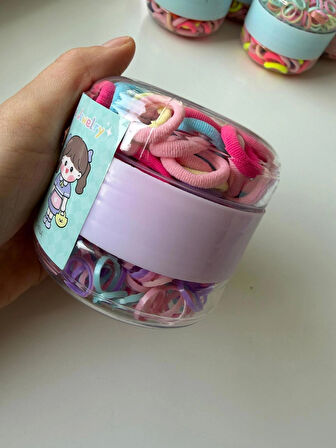 Kutulu Minik Renkli Lastik Toka Hediye