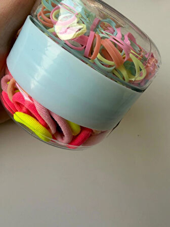 Kutulu Minik Renkli Lastik Toka Hediye