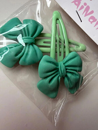 Renkli Çıtçıtlı 2'li Fiyonk Toka