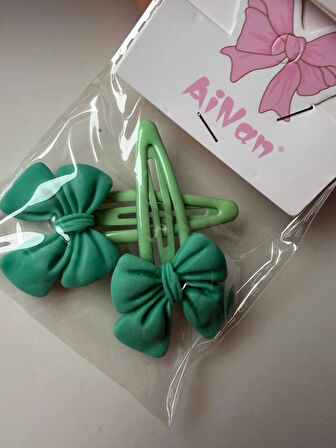 Renkli Çıtçıtlı 2'li Fiyonk Toka