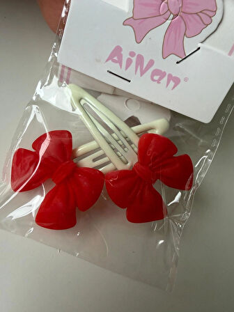 Renkli Çıtçıtlı 2'li Fiyonk Toka