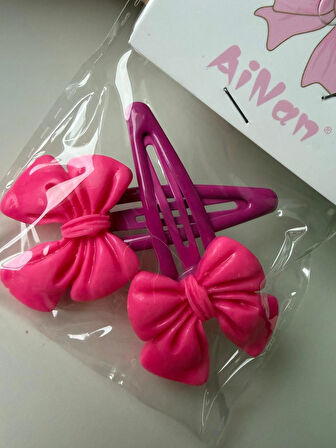 Renkli Çıtçıtlı 2'li Fiyonk Toka