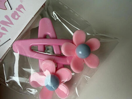 Çıtçıtlı Papatyalı Renkli Toka