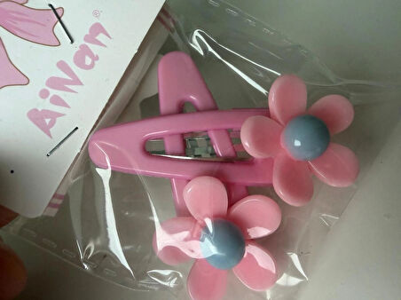 Çıtçıtlı Papatyalı Renkli Toka