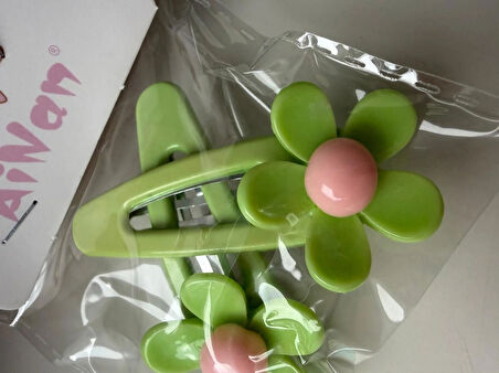 Çıtçıtlı Papatyalı Renkli Toka