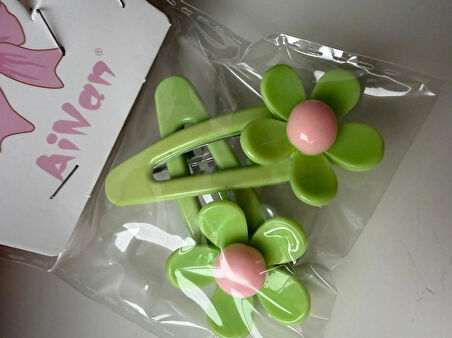 Çıtçıtlı Papatyalı Renkli Toka