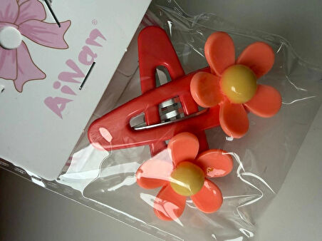 Çıtçıtlı Papatyalı Renkli Toka