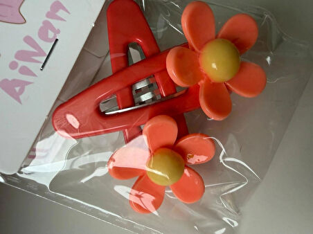 Çıtçıtlı Papatyalı Renkli Toka