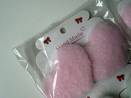 Keçe Kalpli Büyük Boy 2'li Lastik Toka