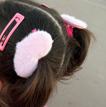 Keçe Kalpli Büyük Boy 2'li Lastik Toka