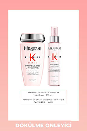 Kérastase Genesis Defense Thermique Sprey 150 ml + Bain Nutri-Fortifiant Şampuan 250 ml