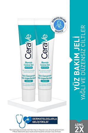 CeraVe Yağlı Ve Düzensiz Cilter Için Yüz Bakım Jeli 40 Ml 2 Adet