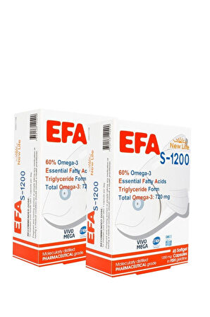 New Life Efa Omega3 S-1200 45 Kapsül 2 Adet