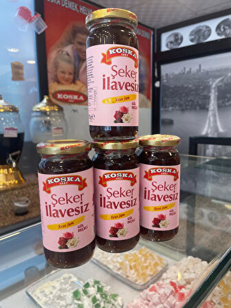 KOSKA ŞEKER İLAVESİZ GÜL REÇELİ 270 GR KOLİ 12 ADET