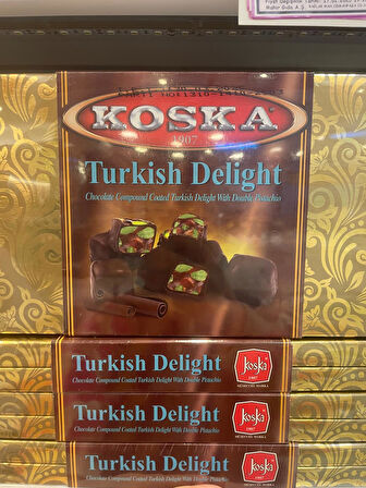 KOSKA ÇİKOLATALI DUBLE FISTIKLI LOKUM 250 GR KOLİ 12 ADET