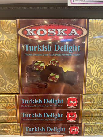 KOSKA ÇİKOLATALI DUBLE FISTIKLI LOKUM 250 GR 1 ADET