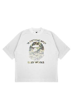 Unisex Oversize BATHING BUSY WORKS Shattered Baskılı Boxy Fit Kalın Kumaşlı (240gsm) T-shirt