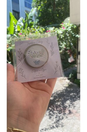 20 Adet Kişiye Özel Nişan Magneti - Söz Nişan Hediyeliği - İsim ve Tarih Baskılı Magnet Seti