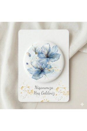 30 Adet Kişiye Özel Tasarım Kartlı Magnet Açacak - Nişan, Nikah, Sünnet ve Bebek Hediyeliği 30 Adet