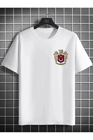 Bozkurt Sembol Türkiye SIRT ve Ön Baskılı Unisex T-shirt