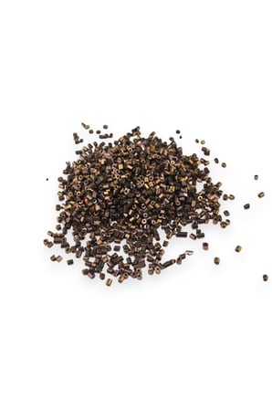 Kahve Kaplama 5x4 mm Büyük Kesme Boncuk 50 Gr