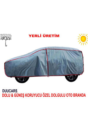 DUUCARS 4 Katlı Minivan Dolu Brandası Rifter Caddy Berlingo Combo Doblo Branda Kango Partner Connect Branda