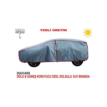 DUUCARS 4 Katlı 6,60 X 4,50 Büyük Suv Dolu Branda Ekstra Kalın Suv Branda 4KATLIBÜYÜKSUV