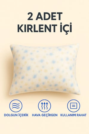 2 Adet Kırlent İçi – Kırpıntı Sünger Dolgulu, Yastık İç Dolgu (40x40 / 43x43 / 45x45 / 50x50 )