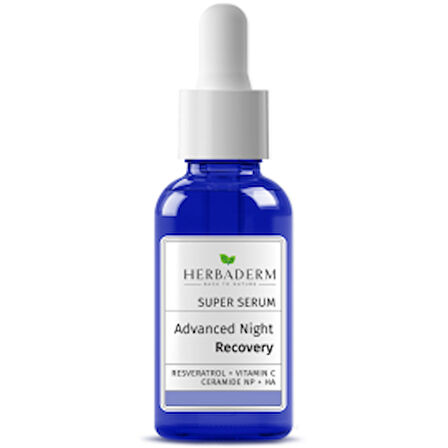 Herbaderm Super Serum Advanced Night Recovery - Onarıcı Etkili Gece Serumu 30ml