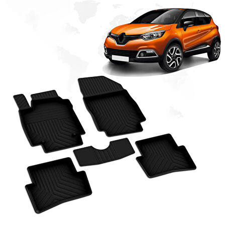 Renault Captur 4D Havuzlu Paspas 2013-2020 A+Kalite