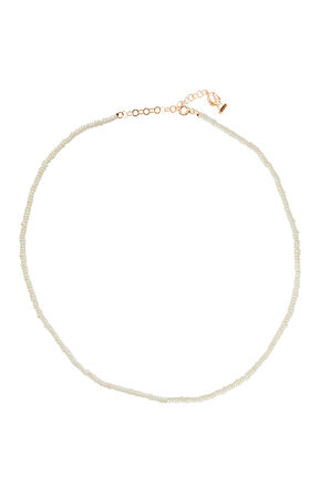 925 Ayar Gümüş Kadın Çıtır Doğal İncili Kolye