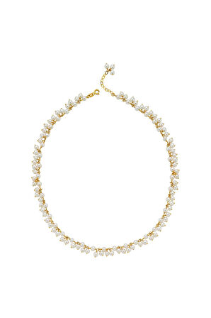 925 Ayar Gümüş Kadın Sallantılı Doğal Kültür İncisi Kolye