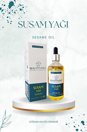 Beauty Voice %100 Saf Susam Yağı 200 ml - Losyon Pompalı ve Damlalıklı Şişe