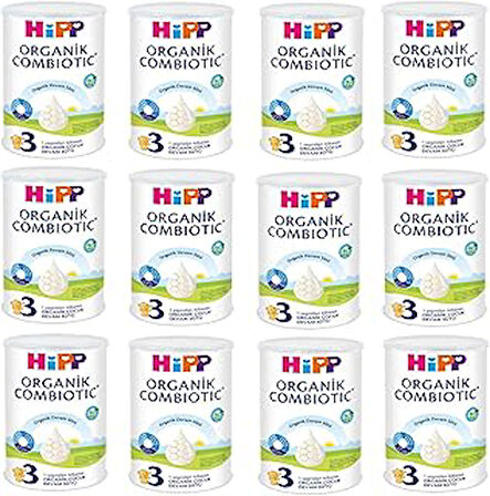 Hipp 3 Organik Combiotic Devam Sütü 350 gr 12 Adet