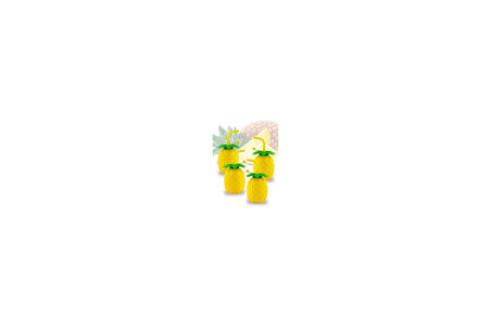 QLUX Sarı L758 3lü Ananas Pipetli Suluk