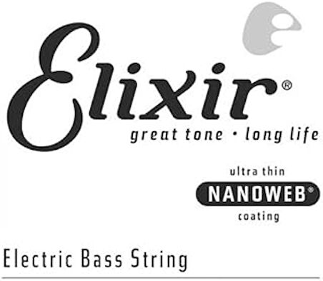 Elixir 15400 .100 Tek Bas Gitar Teli