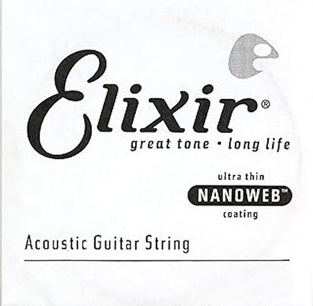 Elixir 15132 Nanoweb Bronze Tek Akustik Gitar Teli