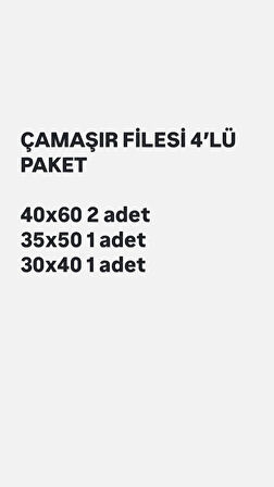 ÇAMAŞIR FİLESİ 4’LÜ PAKET