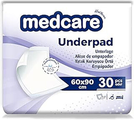 BLC GRUP MEDIKAL-MedCare Yatak Koruyucu Örtü 60x90cm 1 paket 30 adet