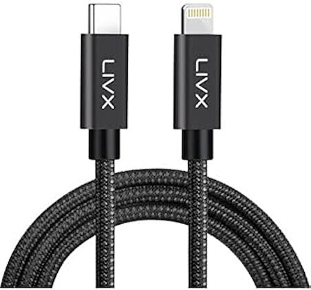Horizontal 20W Type C to Lightning iPhone iPad Hızlı Şarj ve Data Kablosu Space Gray BRT
