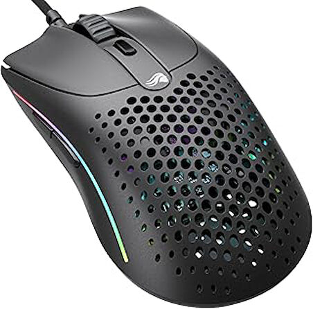 Glorious Oyun Modeli O 2 Kablolu Oyun Faresi - 59g Ultralight, FPS, 26.000 DPI, Motion Sync, 80M Tıklama Nominal Anahtarlar, 6 Programlanabilir Düğme, İki Elini de Kullanabilen, RGB, PTFE Ayaklar -